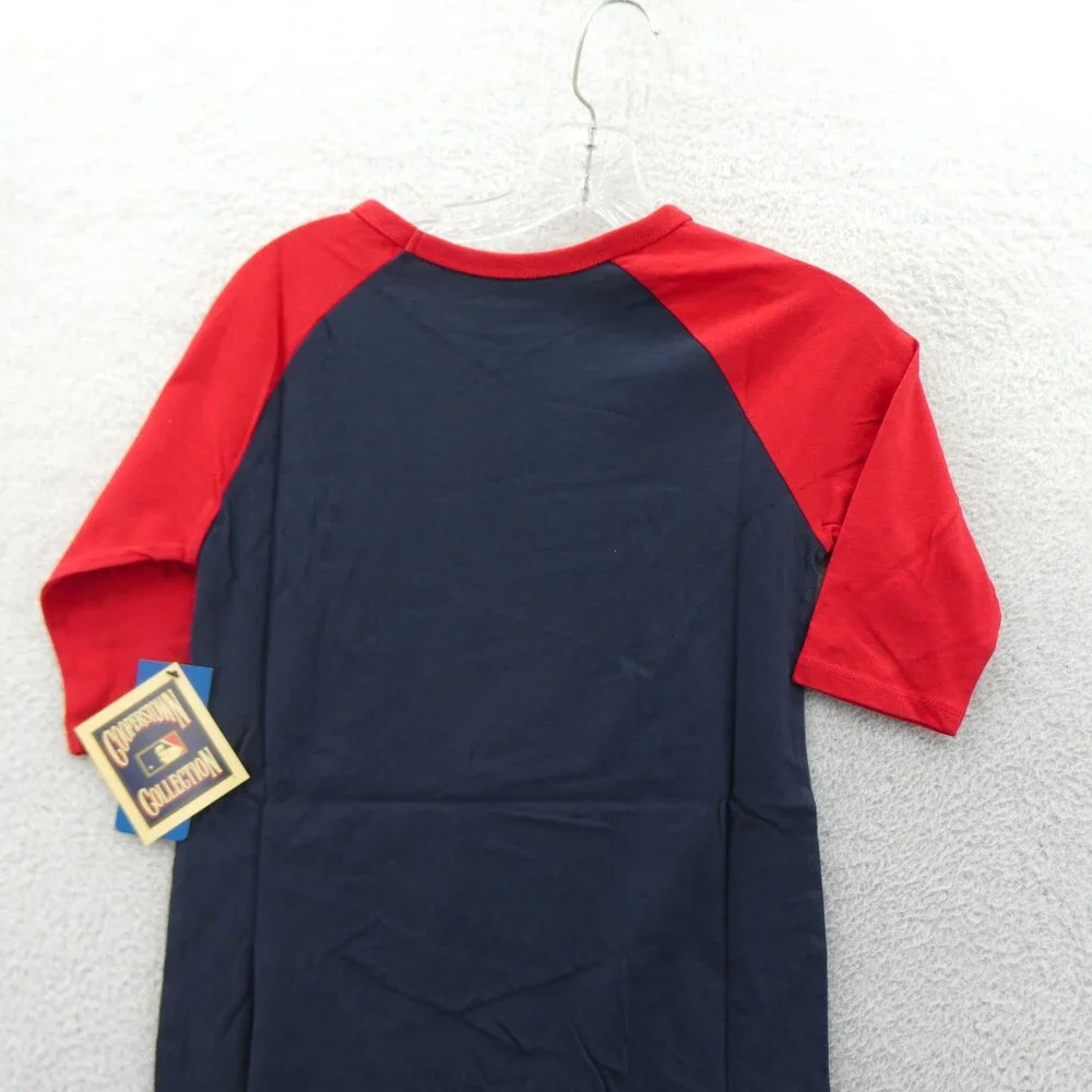 St‎ Louis Cardinals Shirt Boys Medium Blue '47 Brand 3/4 Sleeve Kids Youth New